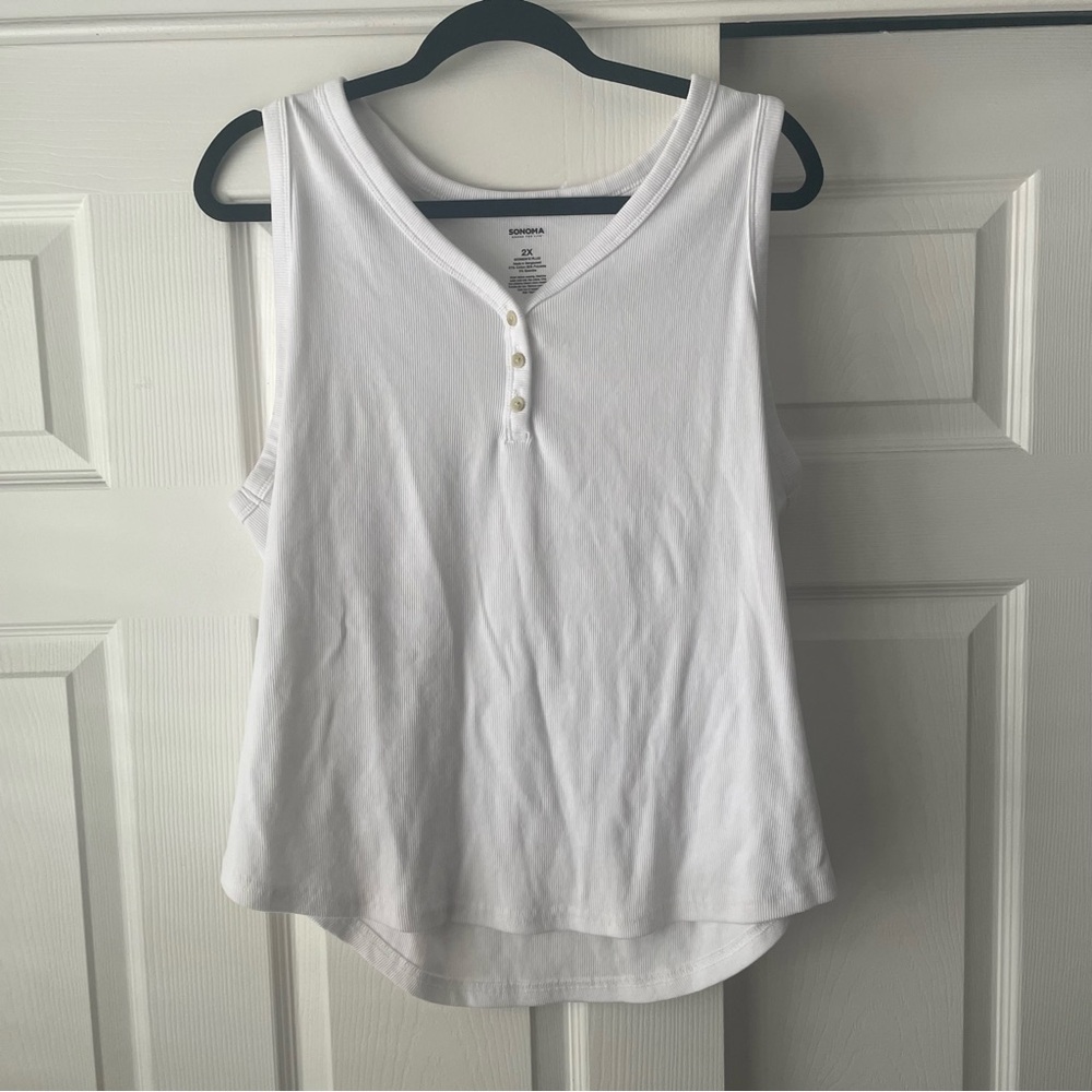 Sonoma White Tank 2x